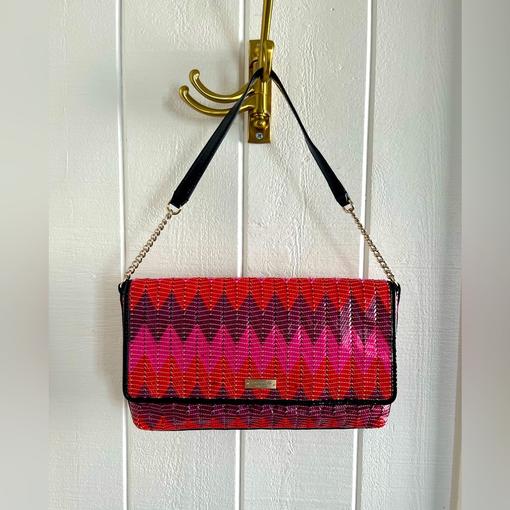 Kate Spade Chevron Pattern Skinny Purse